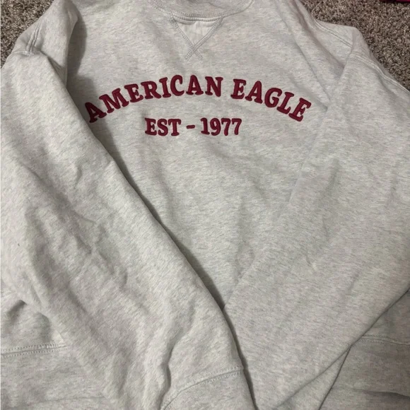 American Eagle Outfitters Light Gray Crewneck Sweater - Picture 1 of 2
